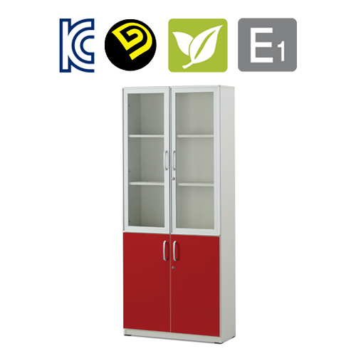 5단 알루미늄 유리장D300(HM-105~109)